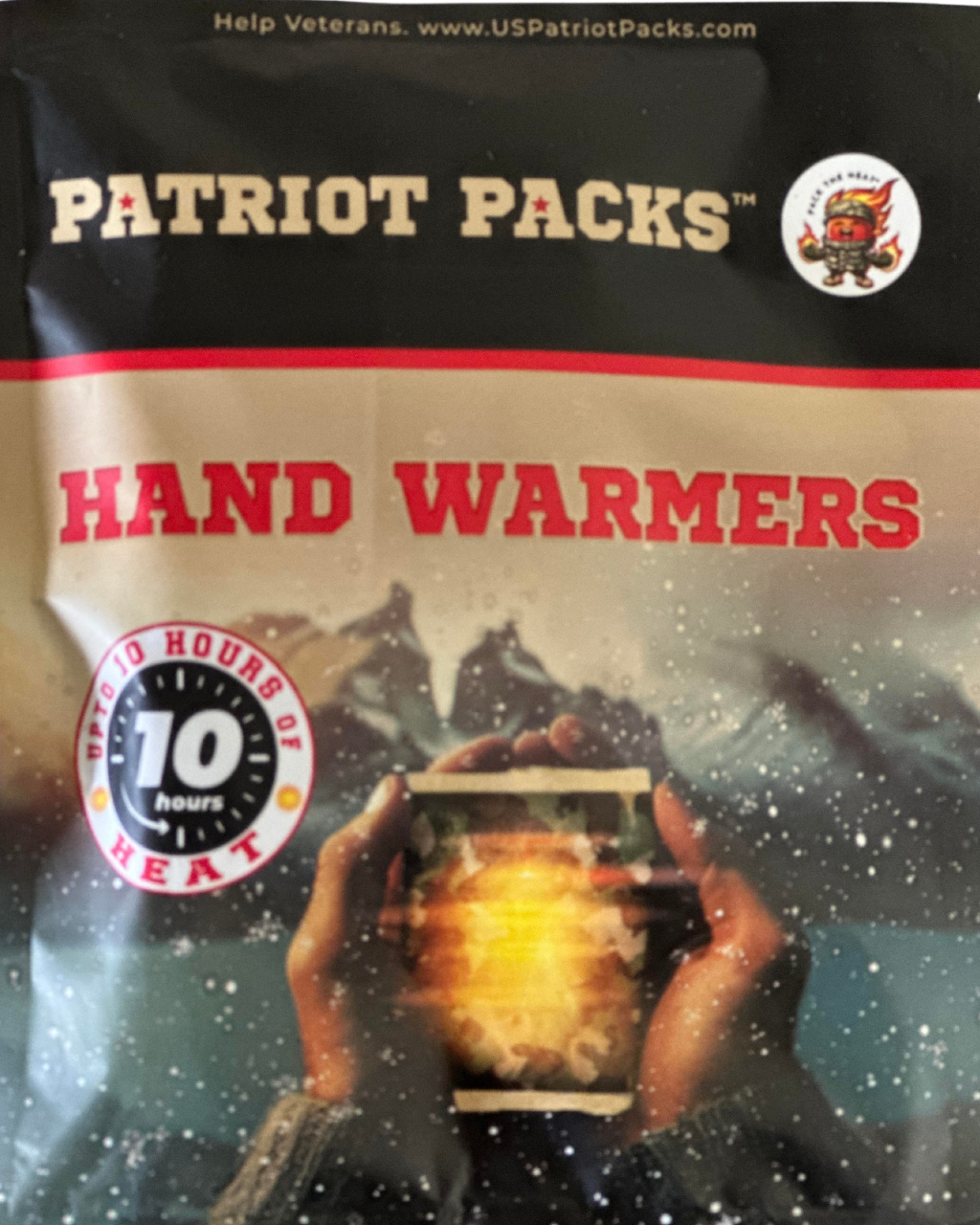 Patriot Packs™ Disposable Hand Warmer = Warmth that changes lives!